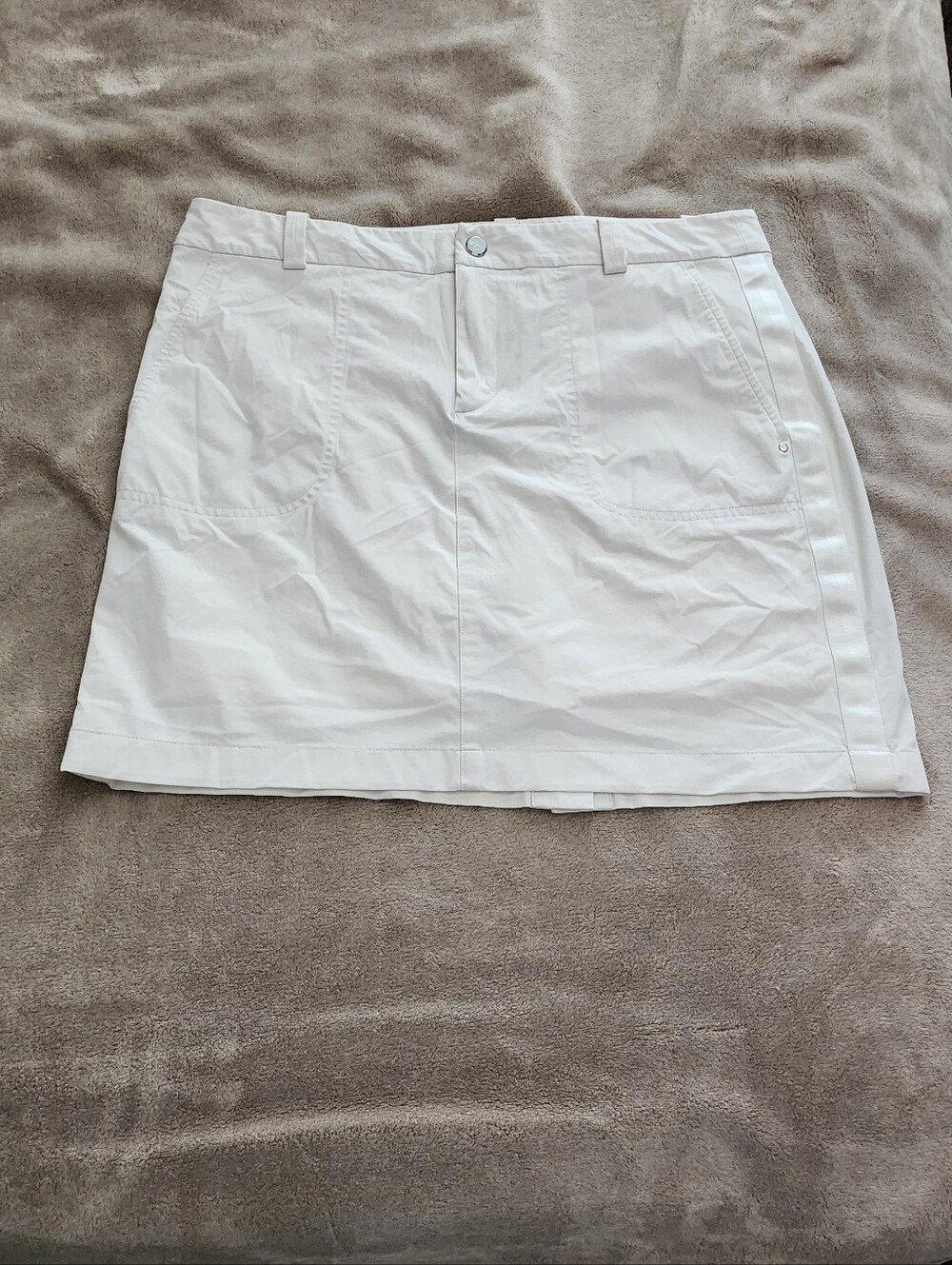 Polo Golf Ralph Lauren White Golf Skirt Size 10 Performance Stretch Athleisure